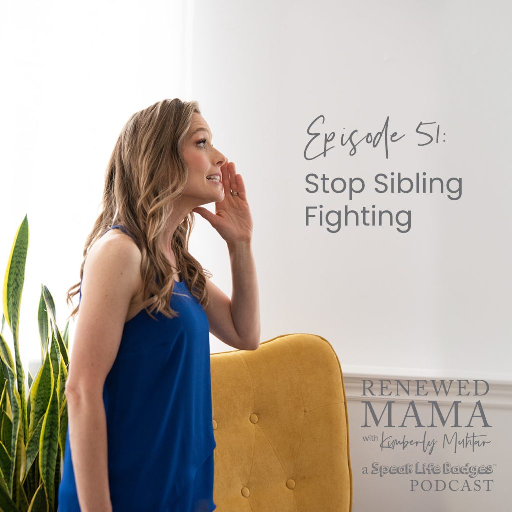 Kimberly Muhtar saying to stop sibling fighting