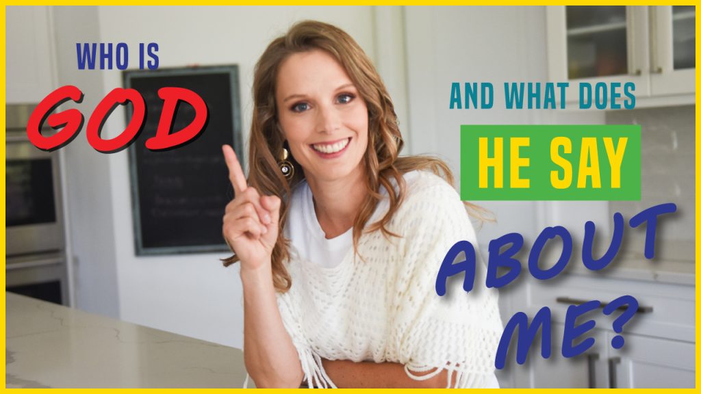 woman smiling asking who is God and what does He say about me?  identity, truth mindset, parenting, living by what God says about us and not what other people say or think about us