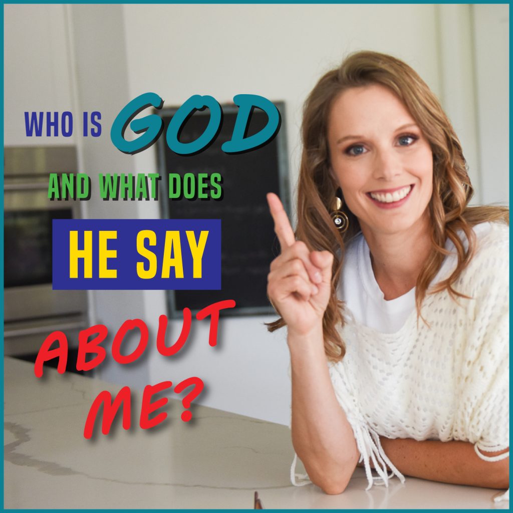 woman smiling asking who is God and what does He say about me? identity, truth mindset, parenting, living by what God says about us and not what other people say or think about us